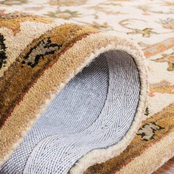 Safavieh 2 ft.-3 in. x 12 ft. Runner Traditional Antiquity- Gold Hand Tufted Rug - AT52D-212