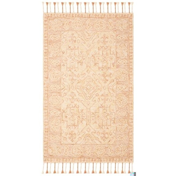 Safavieh Aspen Hand Tufted Medium Rectangle RugIvory & Blush 5 x 8 ft. - APN225A-5