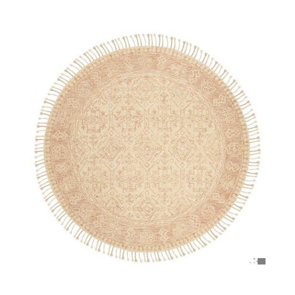 Safavieh Aspen Hand Tufted Medium Rectangle RugIvory & Blush 5 x 8 ft. - APN225A-5