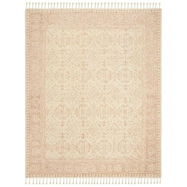 Safavieh Aspen Hand Tufted Medium Rectangle RugIvory & Blush 5 x 8 ft. - APN225A-5