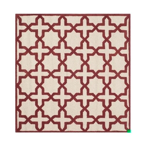 Safavieh Cambridge Hand Tufted Rectangle RugIvory & Rust 4 x 6 ft. - CAM125I-4