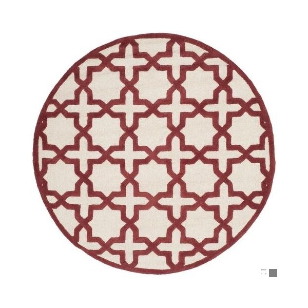Safavieh Cambridge Hand Tufted Rectangle RugIvory & Rust 4 x 6 ft. - CAM125I-4