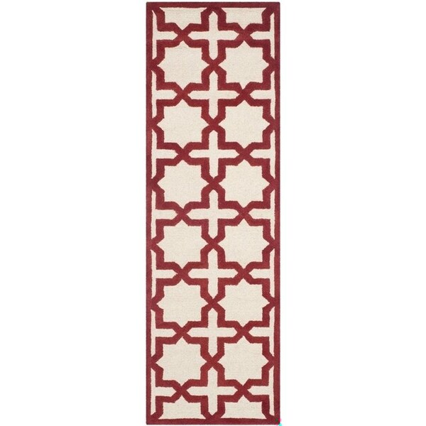 Safavieh Cambridge Hand Tufted Rectangle RugIvory & Rust 4 x 6 ft. - CAM125I-4