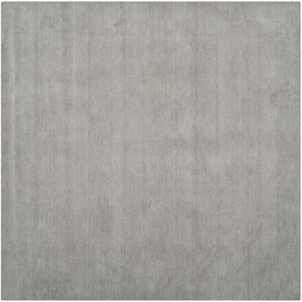Safavieh 6 ft. x 6 ft. Square- Shag Himalaya Grey Hand Loomed Rug - HIM610K-6SQ