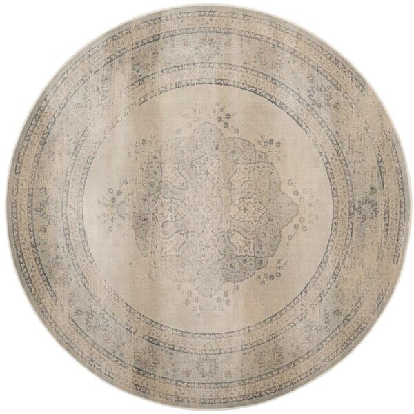 Safavieh Vintage Round RugsLight Blue & Cream 6 x 6 ft. - VTG158-7440-6R