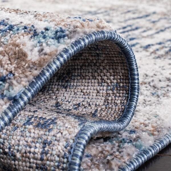 Safavieh 4 x 6 ft. Aston 700 Rectanglar Modern Contemporary Rug Grey & Navy - ASN712F-4