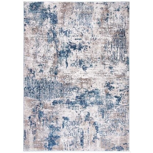 Safavieh 4 x 6 ft. Aston 700 Rectanglar Modern Contemporary Rug Grey & Navy - ASN712F-4