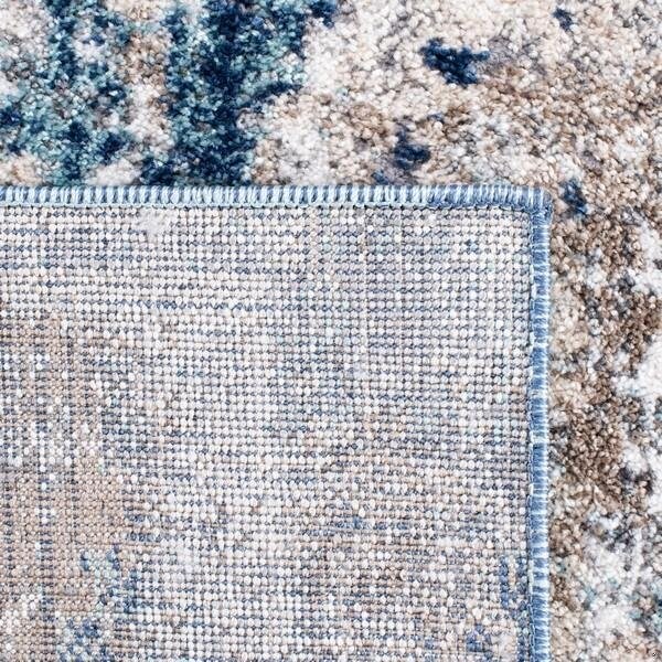 Safavieh 4 x 6 ft. Aston 700 Rectanglar Modern Contemporary Rug Grey & Navy - ASN712F-4