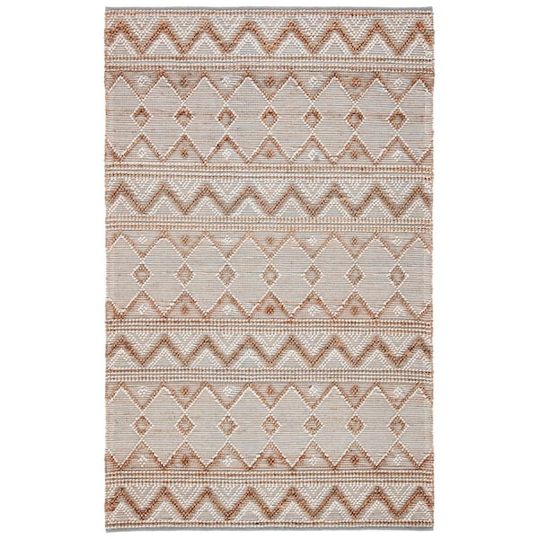 Safavieh 4 x 6 ft. Natural Bohemian Hand Woven Rectangle Rug Natural & Ivory - NAT504A-4