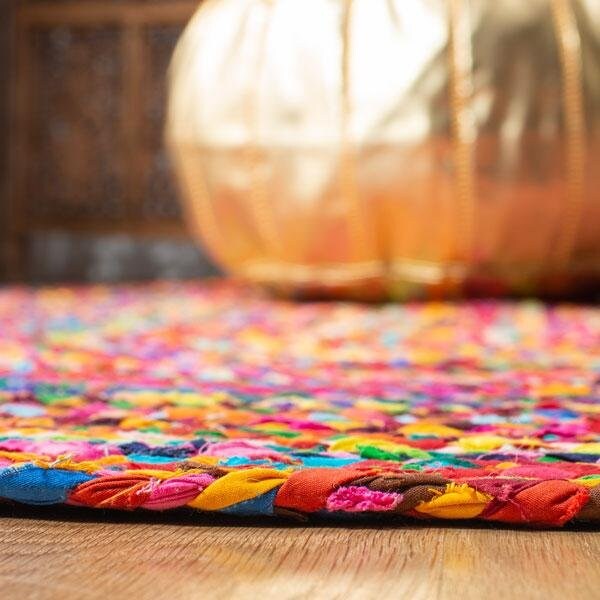Safavieh Braided Hand Woven Large Rectangle Area Rug, Red and Multicolor - 8 x 10 ft. - BRD210A-8