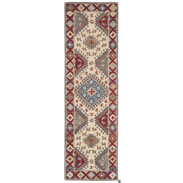Safavieh Antiquity Global Rectangle Hand Tufted RugsRed & Ivory 2 x 3 ft. - AT507Q-2