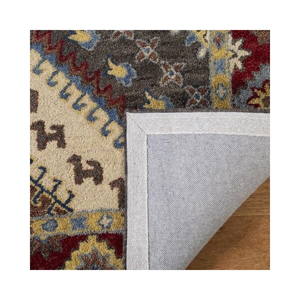 Safavieh Antiquity Global Rectangle Hand Tufted RugsRed & Ivory 2 x 3 ft. - AT507Q-2