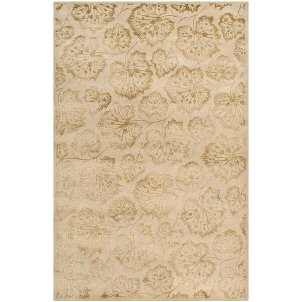 Safavieh 5 Ft. - 6 In. x 8 Ft. - 6 In. Medium Rectangle- Country - Floral Martha Stewart Hand Tufted Rug - MSR3260J-6