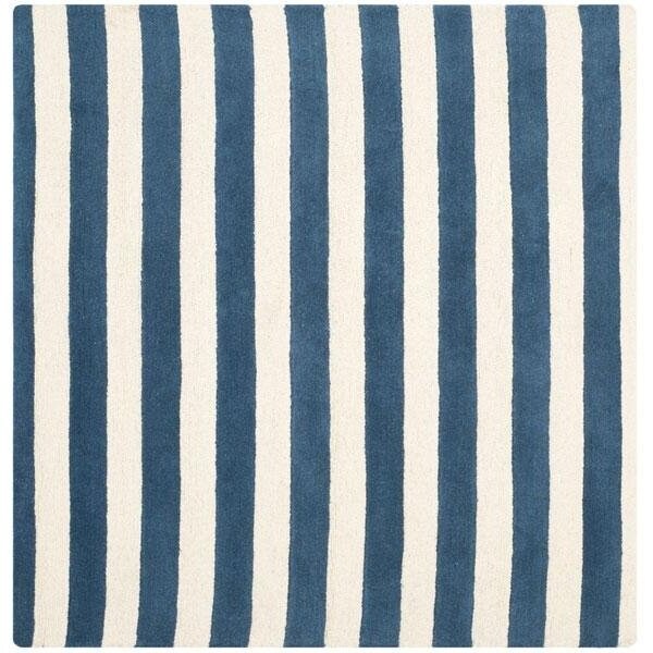 Safavieh Cambridge Hand Tufted Accent Rug- Navy - Ivory- 2 x 3 ft. - CAM154B-2