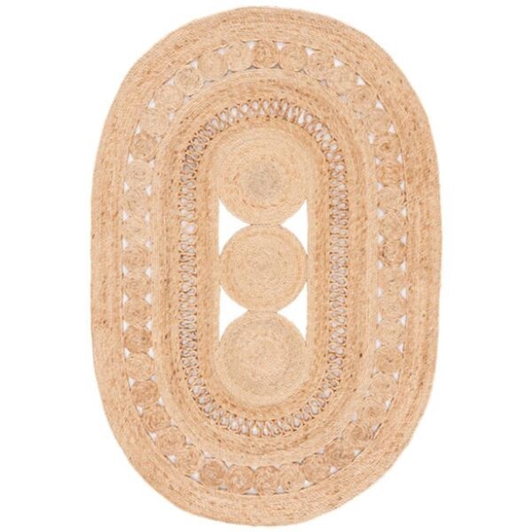 Safavieh 8 x 10 ft. Natural Fiber Oval Hand Woven Area Rug, Natural - NFB264A-8OV