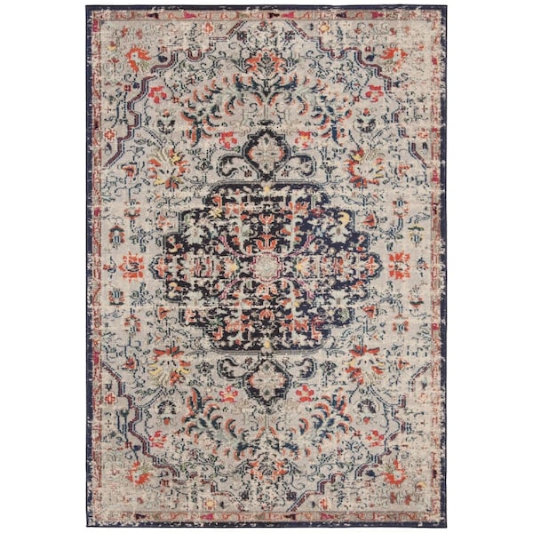Safavieh 4 x 6 ft. Madison 400 Power-Loomed Rectangle Rug Beige & Black - MAD447B-4
