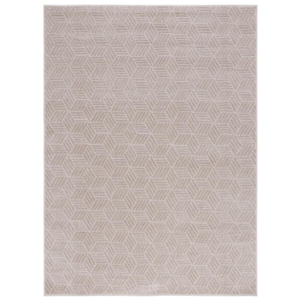 Safavieh 7 ft. 10 in. x 10 ft. Pattern & Solid 400 Power Loomed Beige Rectangle Area Rug - PNS410B-8
