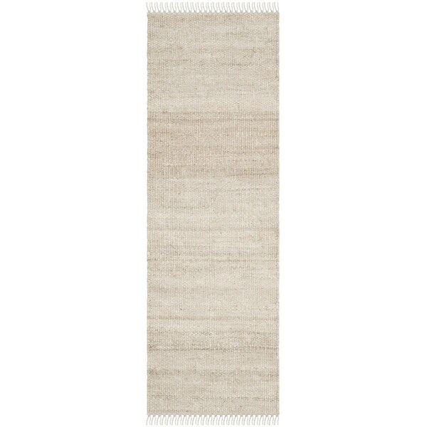 Safavieh 2 ft. 6 in. x 6 ft. Natural Fiber Hand Loomed Runner Area Rug, Ivory - NF368B-26