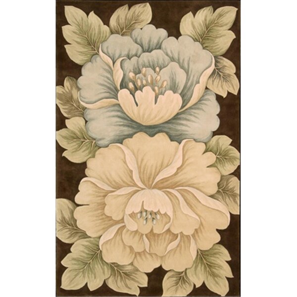 Nourison Tropics Area Rug Collection Brown 5 Ft 3 In. X 8 Ft 3 In. Rectangle - 99446546074