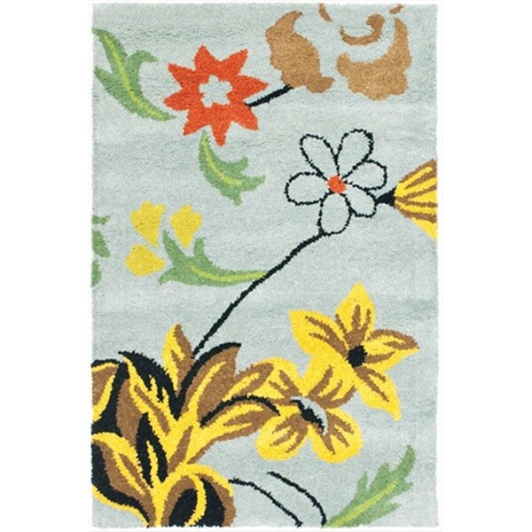 Safavieh 2 ft. 6 x 10 ft. Runner Contemporary Soho Blue and Multi Color Hand Tufted Rug - SOH736B-210