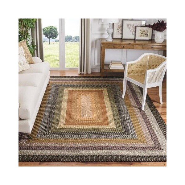 Safavieh Braided Round Area Rug, Multi - 4 x 4 ft. - BRD308A-4R