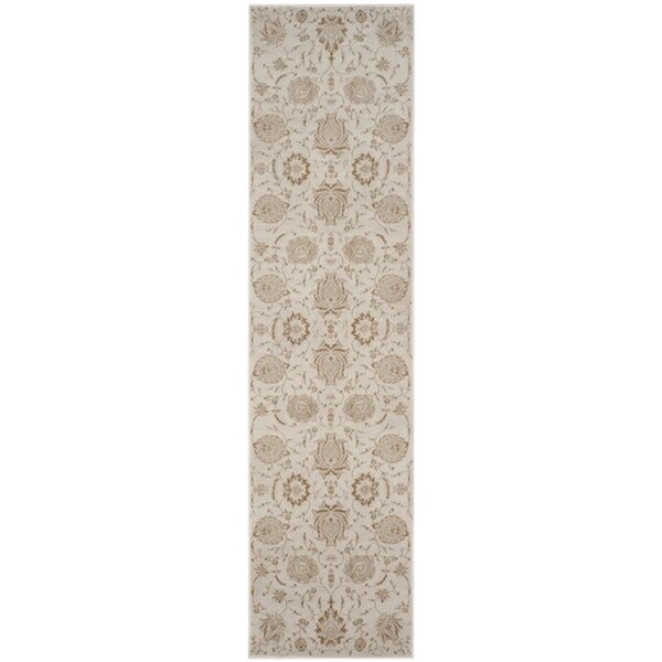 Safavieh 2 ft.-2 in. x 8 ft. Vintage Power Loomed Runner Rug, Cream and Camel - VTG579M-28