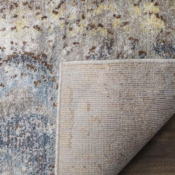 Safavieh 7 x 7 ft. Bristol Square Power Loomed Rug Turquoise & Multicolor - BTL490K-7SQ