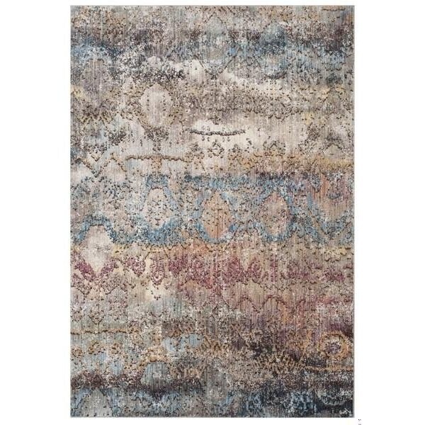 Safavieh 7 x 7 ft. Bristol Square Power Loomed Rug Turquoise & Multicolor - BTL490K-7SQ
