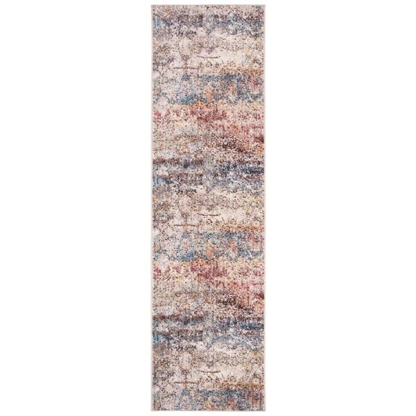 Safavieh 7 x 7 ft. Bristol Square Power Loomed Rug Turquoise & Multicolor - BTL490K-7SQ