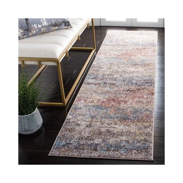 Safavieh 7 x 7 ft. Bristol Square Power Loomed Rug Turquoise & Multicolor - BTL490K-7SQ