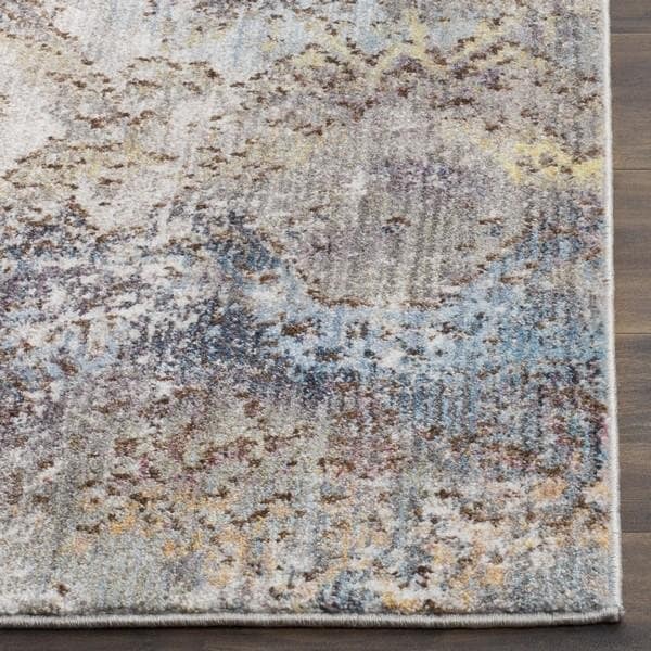 Safavieh 7 x 7 ft. Bristol Square Power Loomed Rug Turquoise & Multicolor - BTL490K-7SQ