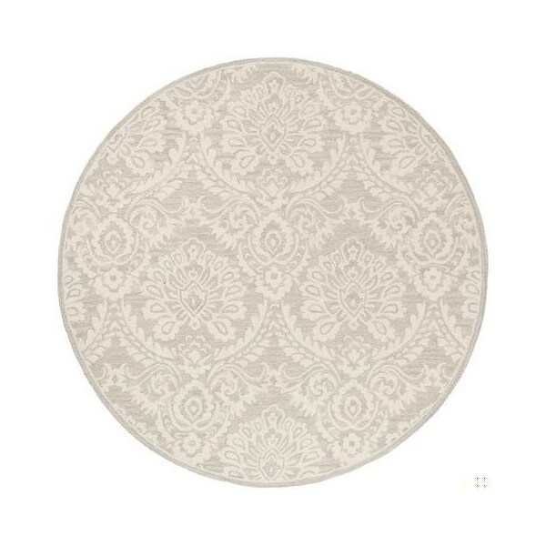 Safavieh 6 x 6 ft. Contemporary Blossom Hand Tufted Area RugSilver & Ivory - BLM106G-6SQ