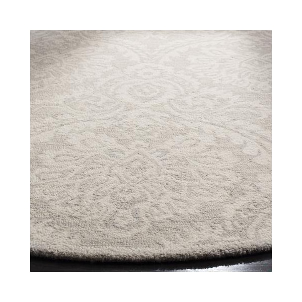 Safavieh 6 x 6 ft. Contemporary Blossom Hand Tufted Area RugSilver & Ivory - BLM106G-6SQ