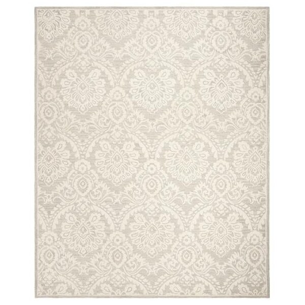 Safavieh 6 x 6 ft. Contemporary Blossom Hand Tufted Area RugSilver & Ivory - BLM106G-6SQ