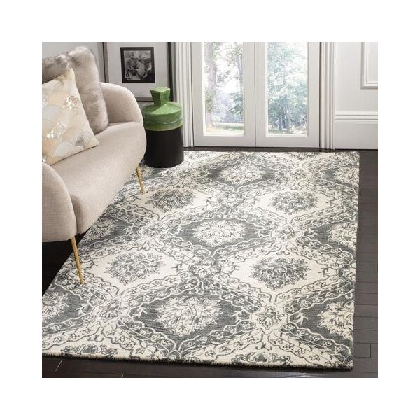 Safavieh Blossom Hand Tufted Runner RugBlue & Ivory 2 ft.-3 in. x 8 ft. - BLM601M-28