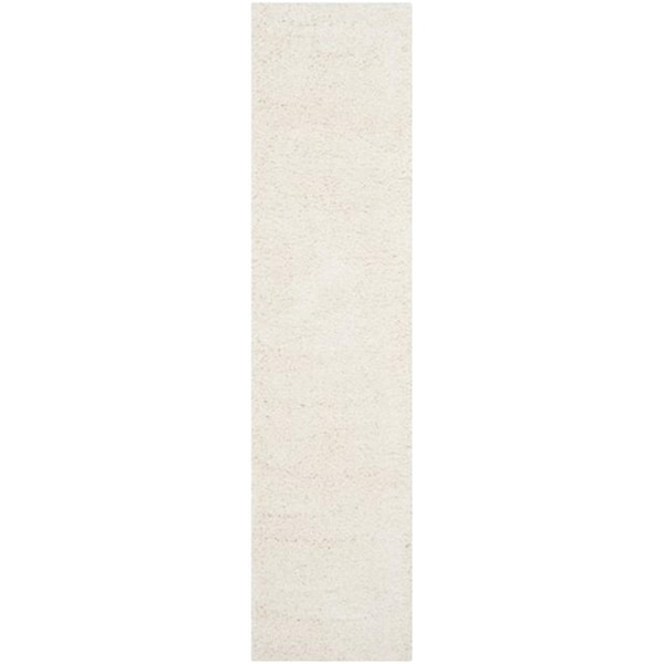 Safavieh Milan Shag Power Loomed Runner Rug- Ivory- 2 x 10 ft. - SG180-1212-210