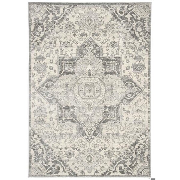 Safavieh 10 x 13 ft. Brentwood Traditional Rectangle RugGrey & Cream - BNT816B-10
