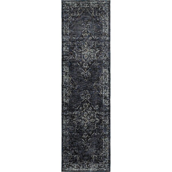 Oriental Weavers Andorra 7135F 2x8 Runner - Blue/ Blue-Nylon/PolyP - A7135F067253ST