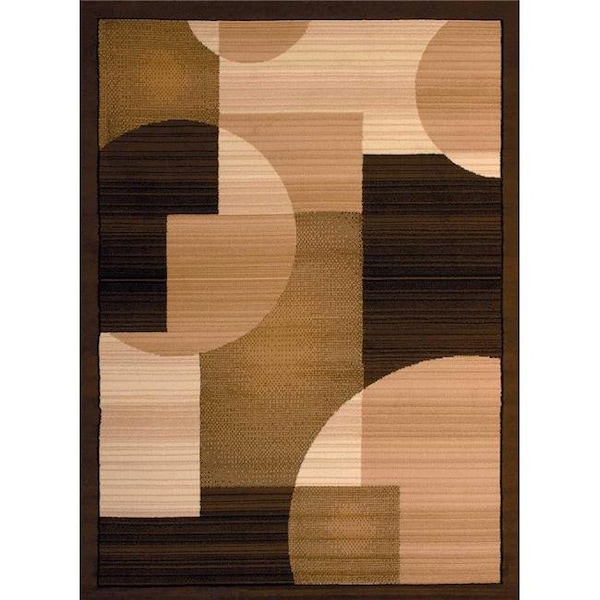 United Weavers United Weavers 851 11150 24 1 ft. 11 in. x 3 ft. 3 in. Dallas Zoom Zoom Accent Rug; Brown - 851 11150 24