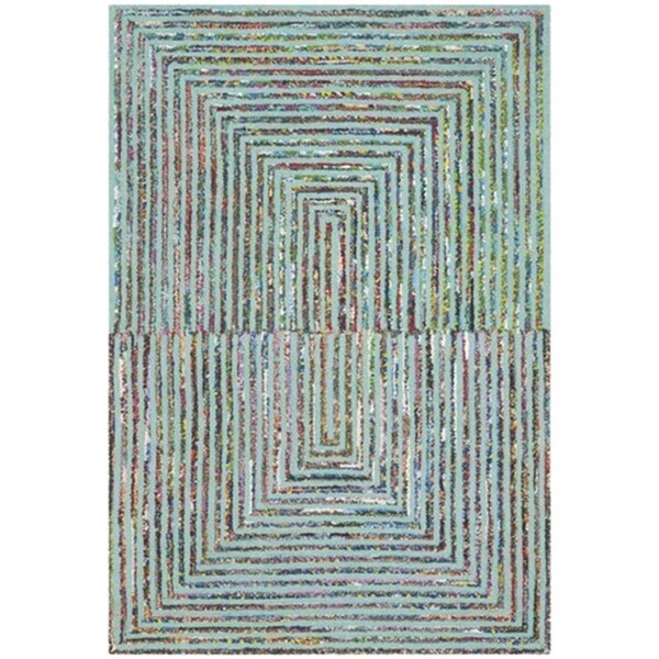 Safavieh Nantucket Hand Tufted Rectangle Rug- Teal- 3 x 5 ft. - NAN603A-3