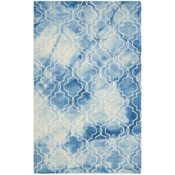 Safavieh Dip Dye Hand Tufted Rectangle Rug- Graphite - Ivory- 4 x 6 ft. - DDY676J-4