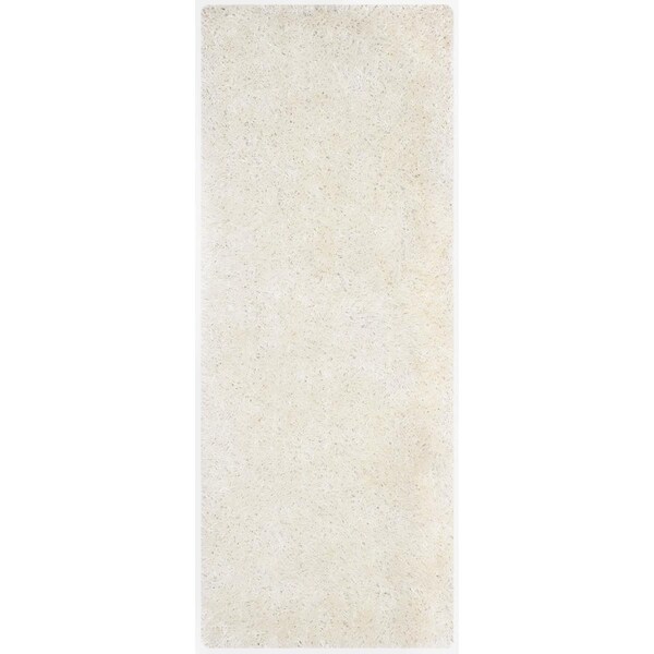 Safavieh Shag Hand Tufted Runner RugOff White & Off White 2 ft.-3 in. x 6 ft. - SG531-1111-26