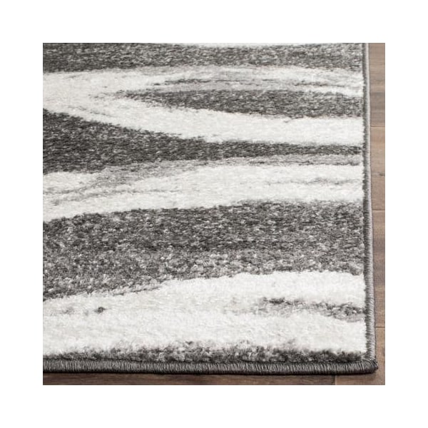 Safavieh Adirondack Small Rectangle Area RugCharcoal & Ivory 3 x 5 ft. - ADR125R-3