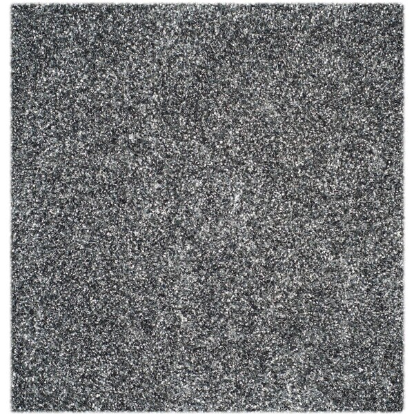Safavieh Sg-Mls-Malibu Shag Hand Tufted Round Rug, Charcoal - 5 x 5 ft. - MLS431C-5R
