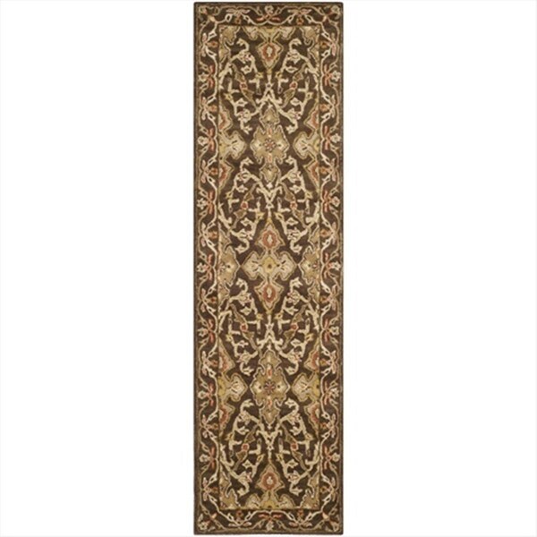 Safavieh 2 Ft. - 3 In. x 8 Ft. Runner- Traditional Classic Brown And Brown Hand Tufted Rug - CL931A-28
