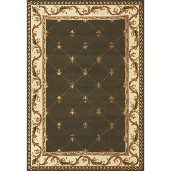 Homeroots 3 ft. 3 in. x 4 ft. 11 in. Polypropylene Green Area Rug - 353694