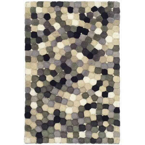 Safavieh 2 x 3 ft. Accent Contemporary Soho Black and Grey Hand Tufted Rug - SOH723A-2
