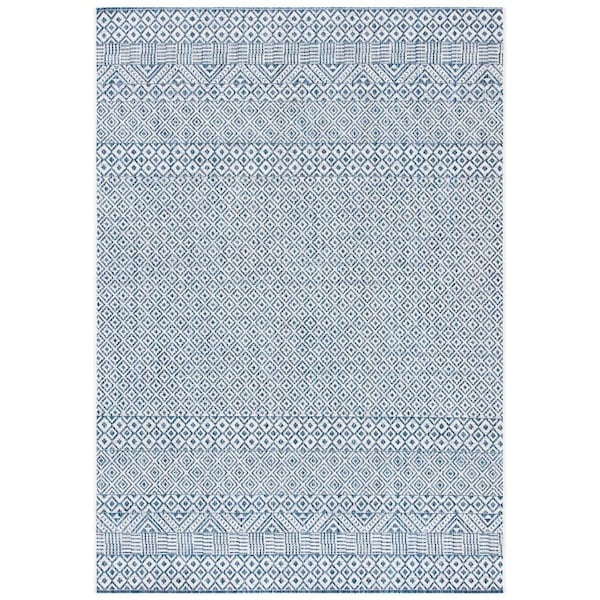 Safavieh 2 ft. x 3 ft.7 in. Courtyard Rectanglar Area Rug Blue & Navy - CY8235-53412-2