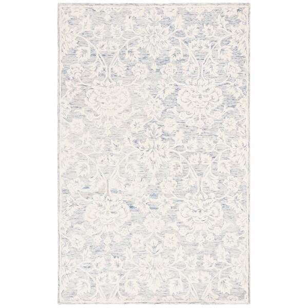Safavieh 4 x 6 ft. Rectanglar Glamour Hand Tufted Rug Blue & Ivory - GLM651M-4