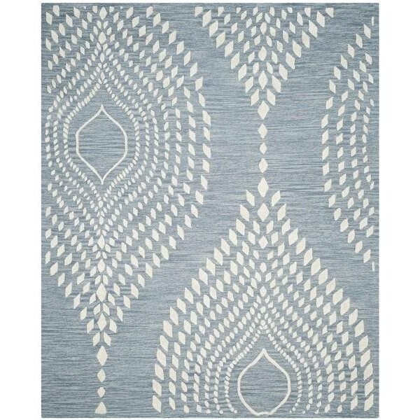 Safavieh Bella Hand Tufted Accent Rug, Blue and Ivory - 2 x 3 ft. - BEL126A-2